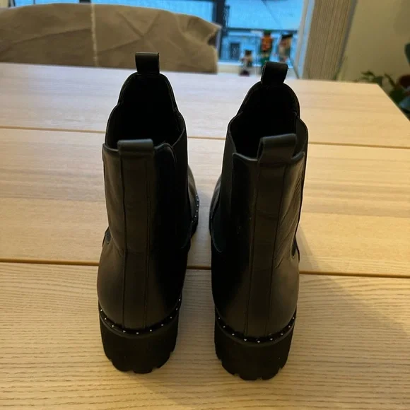 Freda Salvador Brooke Rain Resistant Boot  - Black Calf - Picture 6 of 14